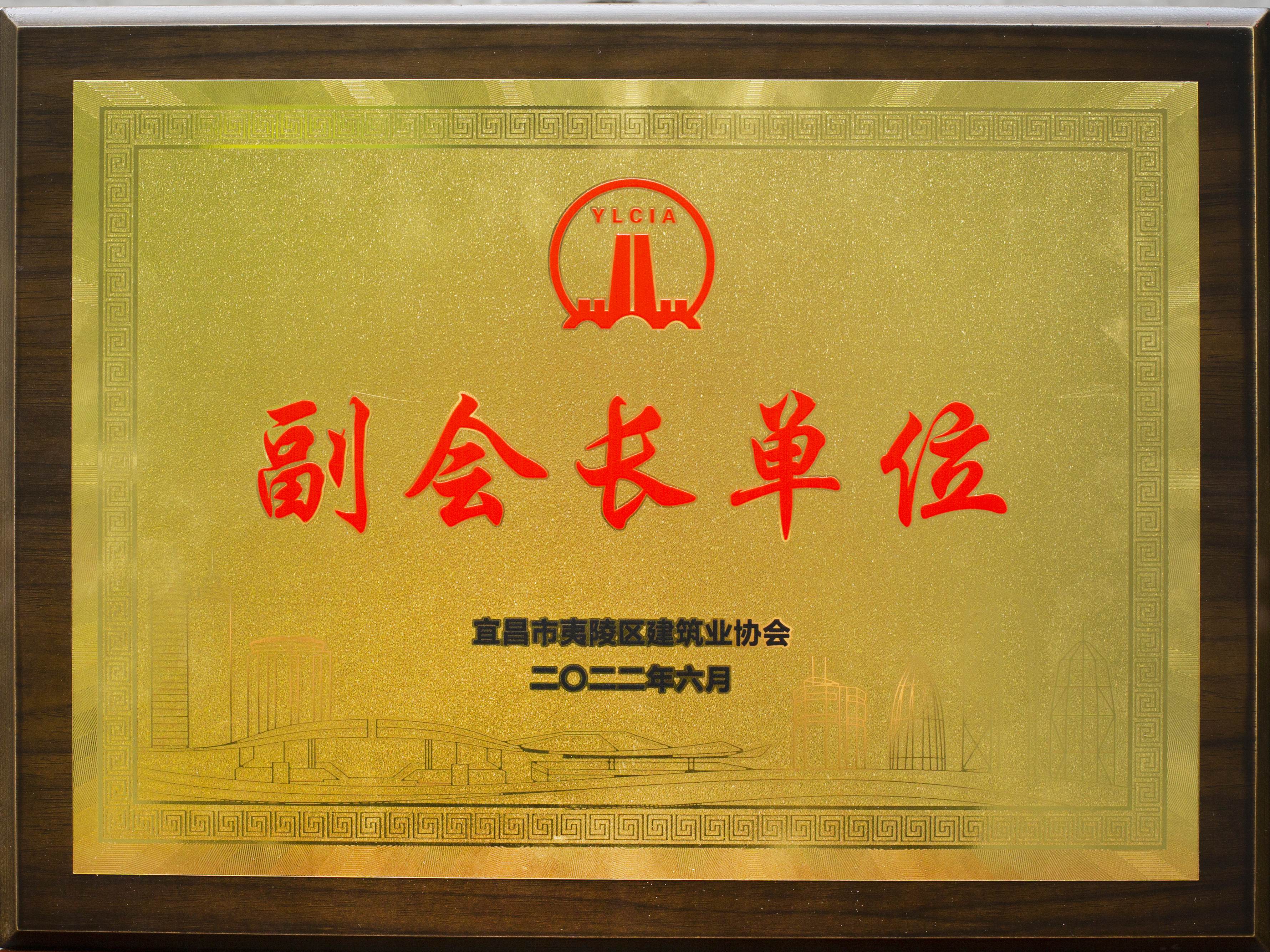2022年夷陵區(qū)建筑業(yè)協(xié)會副會長單位